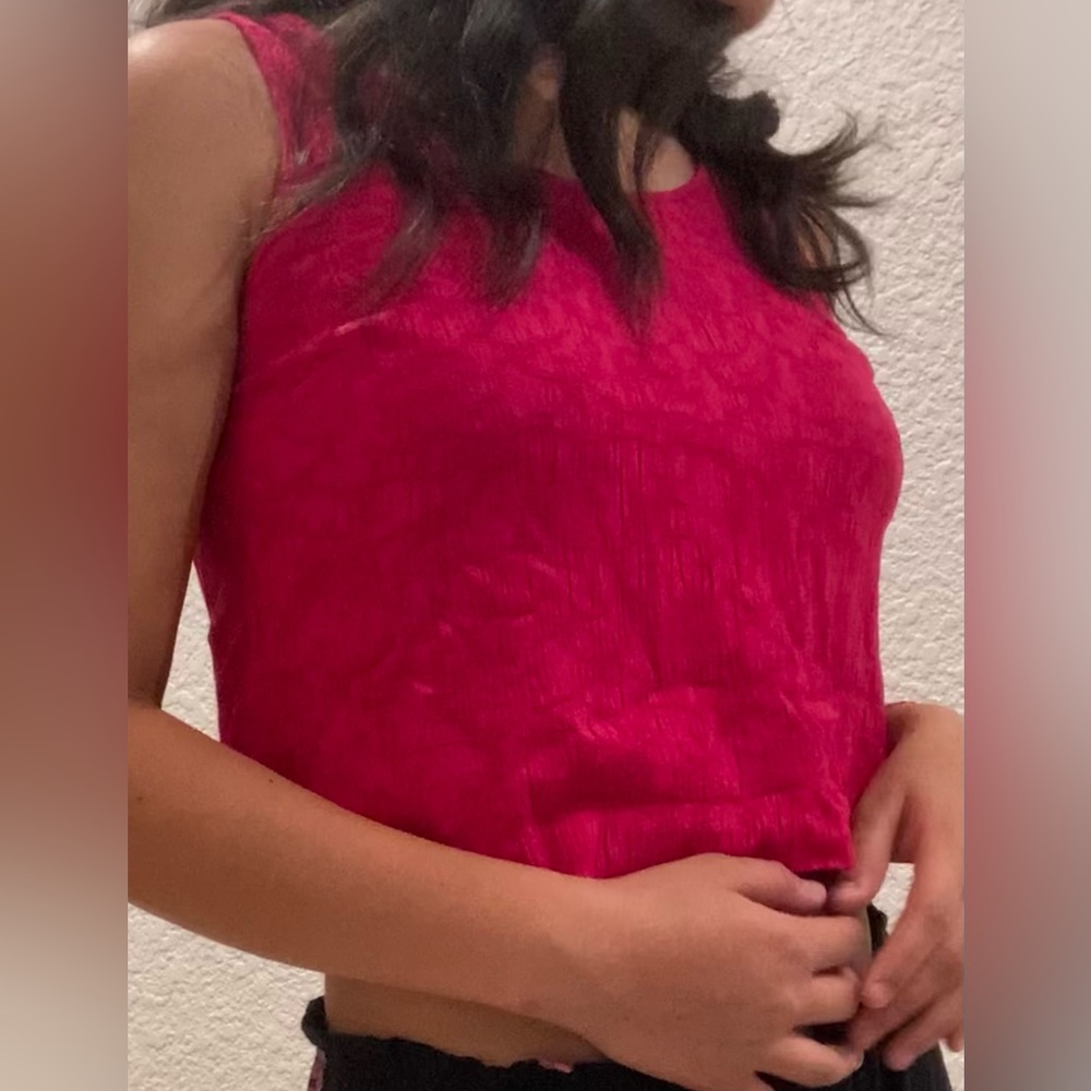 Karin Stevens pink short sleeve top size 10p